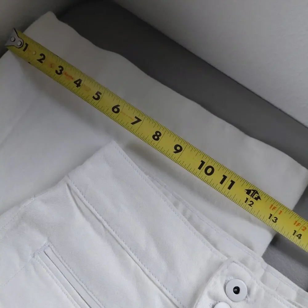 Ryegrass Jeans White Womens High Rise Super Flare Size 12 NEW Boho Coastal Chic - Picture 11 of 12